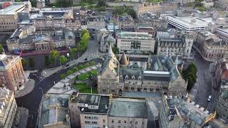 Dundee City Centre  Slow Circuit around McManus Art Gallery and Museum [upl. by Sirois793]