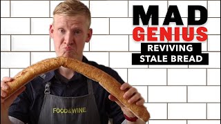 How to Revive Stale Bread  Mad Genius Tips  Food amp Wine [upl. by Nnadroj]