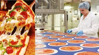 Amazing PIZZA Making and Processing Automatically in Food Factory with Awesome Worker skills [upl. by Nemrak]