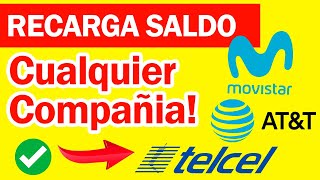 Como Hacer Una Recarga de Saldo Por Internet 2024 Telcel Movistar Atampt y Cualquier Compañía [upl. by Saddler691]