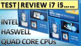 INTEL HASWELL TEST i7 4770K 4770 i5 4670K 4670 4570 4430 TESTBERICHT REVIEW DEUTSCH [upl. by Anahsak]