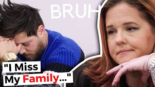 Zied Wants To Go Back Home ON DAY 1 Reaction  90 Day Fiance Rebecca And Zied [upl. by Romney690]