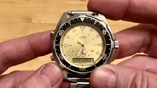 Casio Arnie AMW320D Vintage Dive Watch Review [upl. by Aernda]