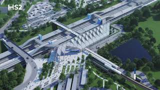 HS2 Interchange station animation [upl. by Sinoda675]