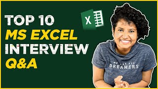 Top 10 MS Excel Interview QampA  Part 3 of 3  Learn MS Excel in 2023 with Download link [upl. by Jeramie]