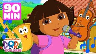 Doras Best Fiesta Scenes Songs amp Games 💃 90 Minutes  Dora the Explorer  Dora amp Friends [upl. by Plusch]