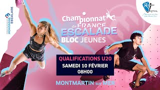 Championnat de France descalade de bloc Jeunes 2024  Qualifications U20 [upl. by Eseuqcaj]