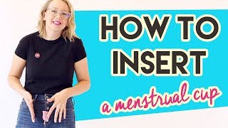 How to Insert a Menstrual Cup [upl. by Zined]