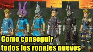 DLC2 Zelda  Breath of the Wild  Como conseguir los nuevos ropajes y objetos nuevos [upl. by Marcelline]