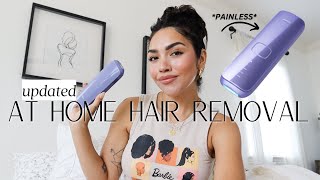 My Updated At home laser hair removal routine ft ULIKE [upl. by Eenor]