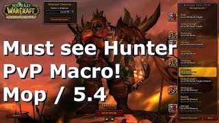 54 Hunter Macro Guide  PvP  MoP  Arena  Rbg [upl. by Aiuqram911]