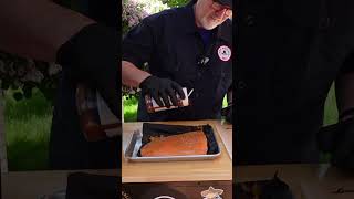 Maple Syrup Molasses Smokey Salmon [upl. by Rem231]