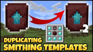 How To DUPLICATE SMITHING TEMPLATES In MINECRAFT [upl. by Ainirtac]