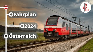 5 Millionen mehr Zugkilometer im nächsten Jahr  Das ist der neue Fahrplan 2024 für Österreich [upl. by Kcinemod260]