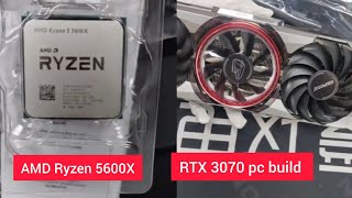 AMD Ryzen 5600X with RTX 3070 pc build AMD 5600X budget gaming pc build MSI B550M Mortar [upl. by Irene]