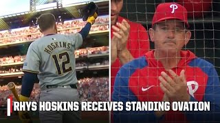 Rhys Hoskins receives ovation in return to Philly 🙌  ESPN MLB [upl. by Trebornhoj]