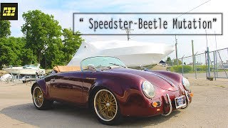 quotSpeedsterBeetle Mutationquot  1955 Speedster 356 Replica With VW Beetle Engine [upl. by Russom]