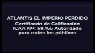 ATLANTIS EL IMPERIO PERDIDO 2001  Inicio VHS España [upl. by Kasey]