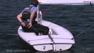 How to Sail  Single Handed How to Gybe Part 3 of 5 Gybing Afloat [upl. by Monahon]