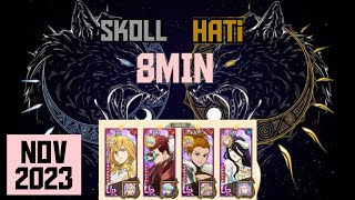 BEST SKOLL amp HATI TEAM WOLF 8MIN ONLY EZ PZ  7DS GRAND CROSS [upl. by Eycal706]