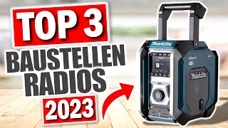 Die besten BAUSTELLENRADIOS 2024  Top 3 Baustellenradios  Bosch Makita TechniSat [upl. by Nyladnar]