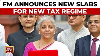 Union Budget 2024  FM Sitharaman Tweaks Income Tax Slabs For New Tax Regime  India Today [upl. by Romaine]