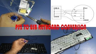 How to convert keyboard PS2 to USB [upl. by Birdt]