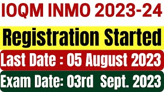 IOQM 202324 Individual Registration Started  Indian Olympiad Qualifier in Mathematics 202324 [upl. by Philps]