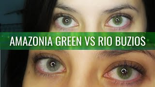 Solotica Amazonia Green vs Rio Buzios vs Copacabana 2021 CLOSE UP [upl. by Tshombe21]