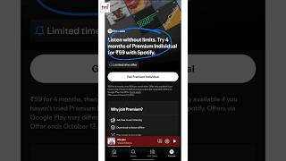 Get Spotify Premium For 4 Months At Just Rs 59 [upl. by Hodosh]