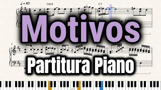 Motivos Luis Miguel  Partitura para Piano [upl. by Philbert737]