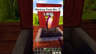 Minecraft Working Trash Bin 🗑 minecraft [upl. by Asirrom]