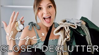 MINIMALIST CLOSET DECLUTTER 👗 2023 [upl. by Klug832]