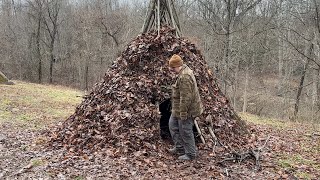 Wickiup Shelter at Buckeye Bushcraft [upl. by Schechter]