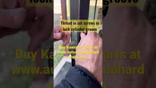 Kawneer Commercial Storefront Door Lock Replacement Tutorial shorts doors lock howto [upl. by Led]