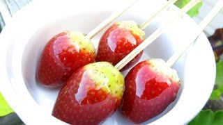 HOW TO MAKE TOFFEE STRAWBERRIES [upl. by Reynard]