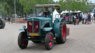 Short Tractor parade after Historic Tractor Show Panningen 2023 organized by HMT KLEP [upl. by Picardi]