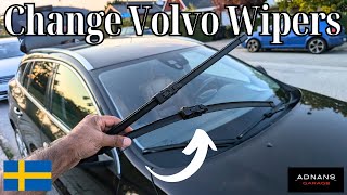 How to easily change Volvo Windshield wipers  Volvo V60 Wipers [upl. by Huggins]