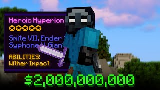 My Journey Getting A Hyperion Hypixel Skyblock [upl. by Nims]