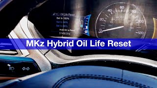 2017 Lincoln MKz hybrid oil life reset [upl. by Ttesil]