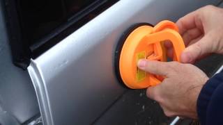 DENT REMOVAL Harbor Freight Dent Puller Suction Cup Review [upl. by Reidar]