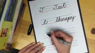 Learn Cursive Letter quotTquot [upl. by Schoof774]