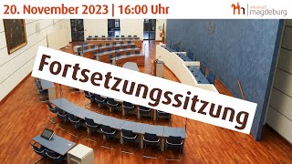 Stadtratssitzung vom 20 November 2023 Fortsetzung [upl. by Flan677]