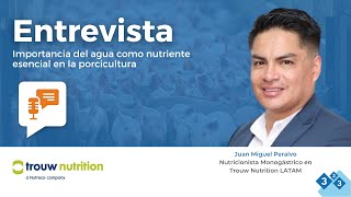 Entrevista Importancia del agua como nutriente esencial en la porcicultura Juan Miguel Peralvo [upl. by Henning]