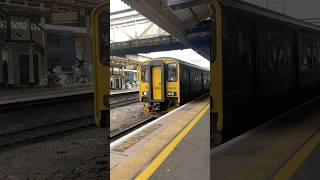 GWR class 150 departs Exeter St David’s from okehampton going to exetercentral [upl. by Ahtennek367]