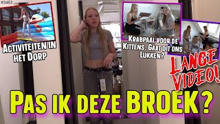 Shoppen voor een NIEUWE SPIJKERBROEK Voor de KITTENS een eigen KRABPAAL in elkaar zetten 3463 [upl. by Ayetal]