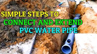 How to Extend a PVC Pipe  Pipe Fittings  Pipe Blanking Plugs  Pipe Extensions [upl. by Yrotciv]