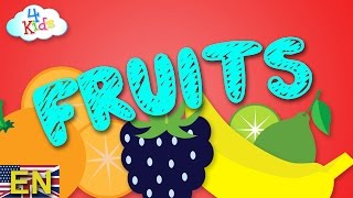 Learning Fruits for children and toddlers 4Kids Food Learning video with fruits [upl. by Tehr]