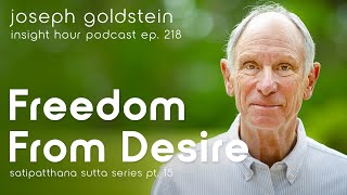 Joseph Goldsteins Satipatthana Sutta Series Pt 15 Freedom From Desire – Insight Hour Ep 218 [upl. by Aihsal]