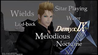 Demyx ALL CUTSCENES  Kingdom Hearts Series THE MOVIE [upl. by Tera324]